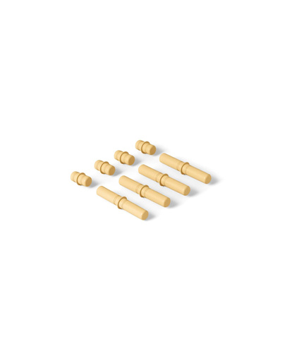 MODU - 8 connector pegs, honey yellow