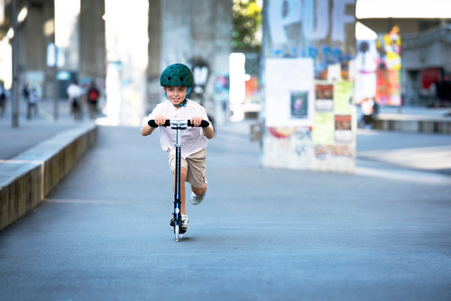 MICRO - two-wheeled scooter for children from 5 years Sprite LED, pearl blue purple