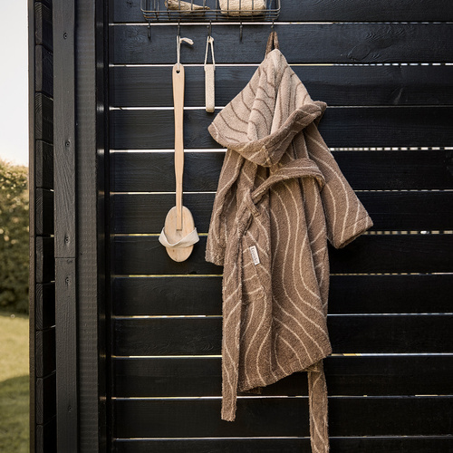 LEANDER - bathrobe, mocca
