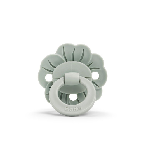 ELODIE DETAILS - Binky Bloom silicone pacifier 3m+, mineral green