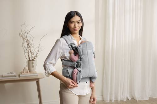 BABYBJORN - Baby Carrier Harmony, Woven, Light grey mélange