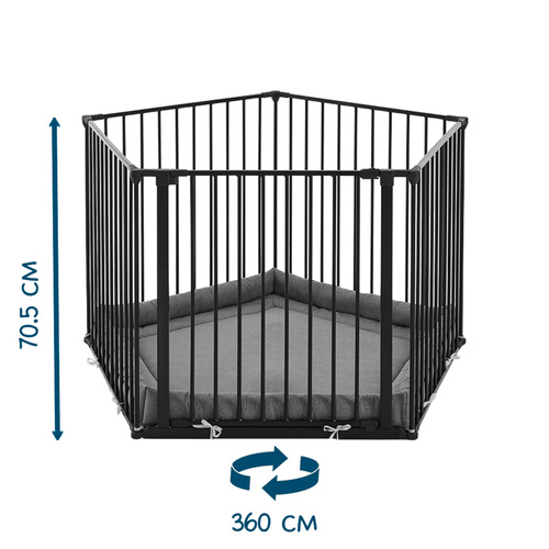 Baby Dan - Park-A-Kid Playpen, black