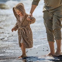 LEANDER - bathrobe, mocca