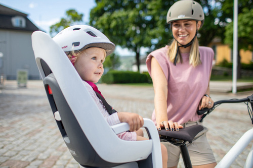 Hamax - Caress w/lockable bracket (frame mounted) -  Dark Grey/red