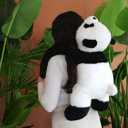 DOUDOU – weighted plush panda (Histoire d'Ours), 75 cm, black and white