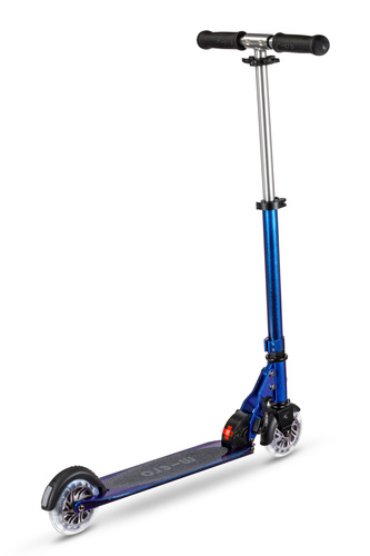 MICRO - two-wheeled scooter for children from 5 years Sprite LED, pearl blue purple