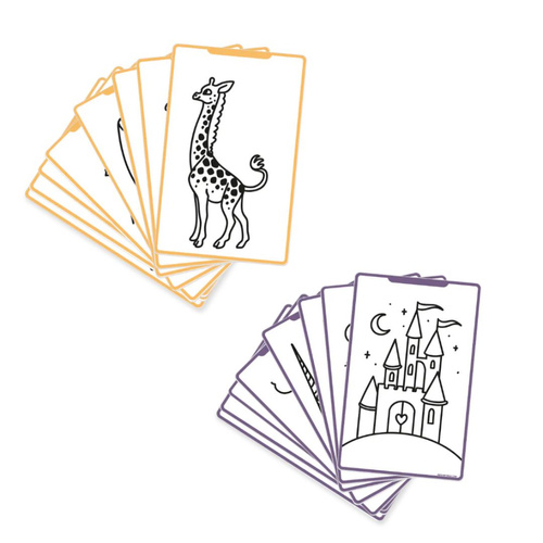 KIDYWOLF – refill set for KIDYDRAW-MINI 3+, Once Upon a Time and Animals
