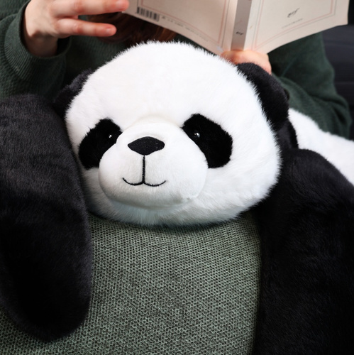 DOUDOU – weighted plush panda (Histoire d'Ours), 75 cm, black and white