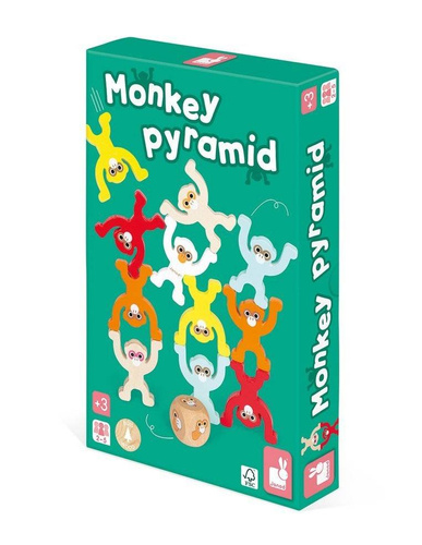 Janod - Skill game Monkey Pyramid 3+