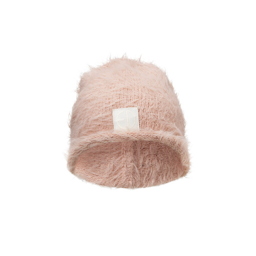 Elodie Details - Furry Knit Beanie - Powder Pink - 0-6 months