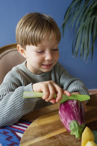 SKÅGFÄ - KLYV Classic Knife for Kids, kaffir lime