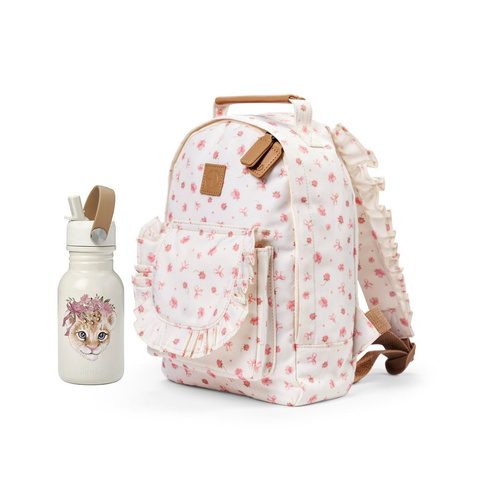 Elodie Details - BackPack MINI Petit River Rose + Water Bottle  - Rosy Bow Leo - SET