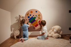 CLEVERCLIXX - magnetic wall sticker 95x75cm, mocha cream