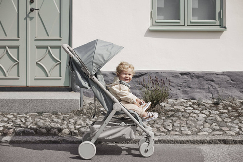 Elodie Details - MONDO stroller - Pebble Green +  Carry Cot - Moonshell SET
