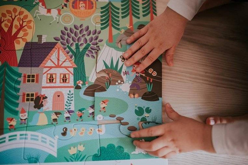 Janod - Observation puzzles in a suitcase Fairy tales 24 elements 3+