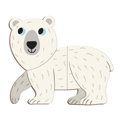 Janod - Magnetyczna układanka Zwierzęta polarne Magnetibook 3-8 lat