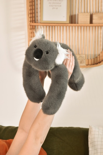 DOUDOU – Podcoll weighted plush koala by Histoire d'Ours, 50 cm, dark grey
