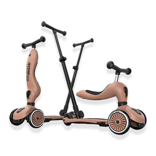 SCOOTANDRIDE - Highwaykick Push and Go 2in1 Ride and scooter 1-5 years Wildberry