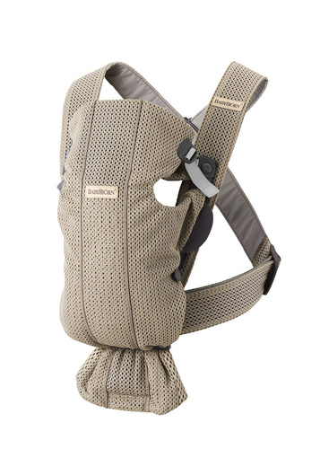 BABYBJÖRN - Baby Carrier MINI 3D Mesh, Grey Beige