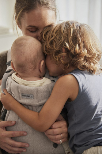 BABYBJORN - Baby Carrier Harmony, Woven, Light Beige mélange