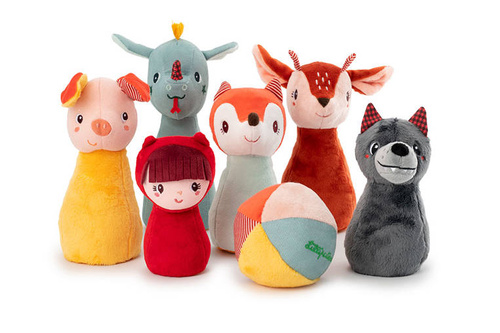 LILLIPUTIENS Kręgle z piłką z dzwoneczkiem Las 18 m+