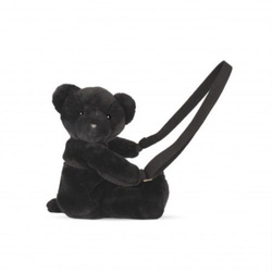 DOUDOU – plush teddy bear shoulder bag, Doudou et Compagnie, black