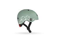 SCOOTANDRIDE - XXS-S helmet for children 1-5 years Brown Lines