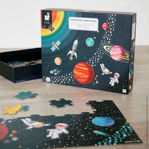 Janod - Educational puzzles Solar system 100 pieces 5+