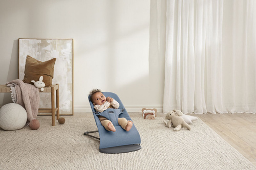 BABYBJÖRN - Bouncer BLISS Woven - Mélange, Blue