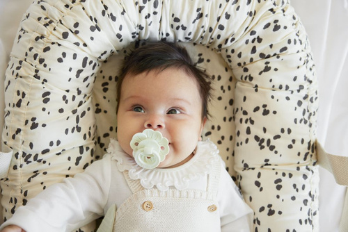 ELODIE DETAILS - Binky Bloom silicone pacifier 3m+, mineral green