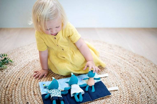 LILLIPUTIENS - Mini - cuddly rhino family with a folding mat Rhino Marius 2 years +