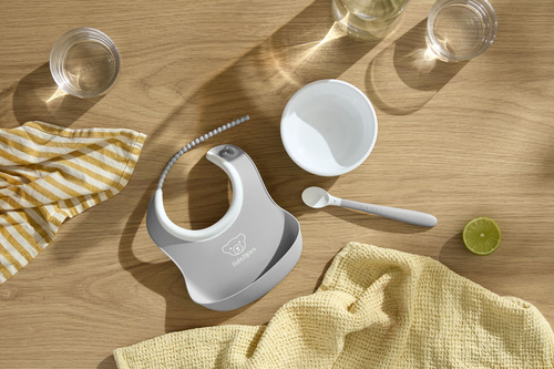 BABYBJORN - Dinnerware Set, 8 pcs - Light Grey