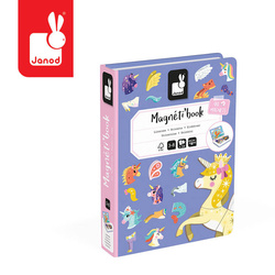 Janod - Magnetic puzzle Unicorn Magnetibook 3-8 years