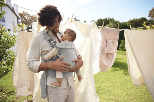 BABYBJORN - Baby Carrier Harmony, Woven, Light grey mélange