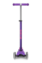 MICRO - three-wheeled scooter Maxi Deluxe LED, purple