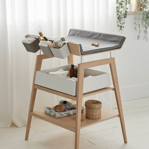 Leander -CUSHIONCOVER FOR LEANDER LINEA™ CHANGINGTABLE, COOL GREY