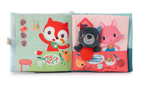 LILLIPUTIENS Activation book with a mini cuddly toy Bon appetit! Wolf Louis 12 m+