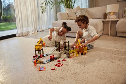 CLEVERCLIXX - Construction Builder Pack Intense magnetic blocks - 48 pcs.