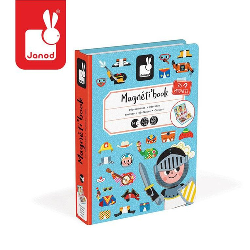 Janod - Magnetic puzzle. Costumes Boy Magnetibook collection 2018