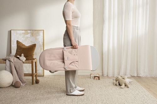 BABYBJÖRN - Bouncer BLISS Woven - Light pink mélange