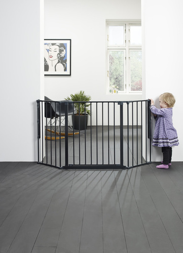 Baby Dan - Safety gate FLEX M, black