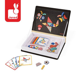 Janod - Magnetic puzzle Funny faces Boy Magnetibook collection 2018
