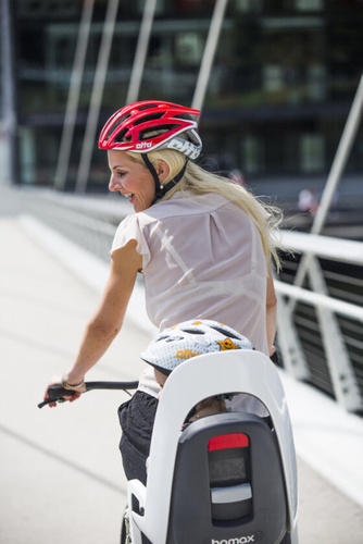 Hamax - Caress w/lockable bracket (frame mounted) -  Dark Grey/red