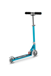 MICRO - two-wheeled scooter for children from 5 years Sprite LED, ocean blue
