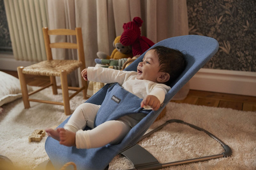 BABYBJÖRN - Bouncer BLISS Woven - Mélange, Blue
