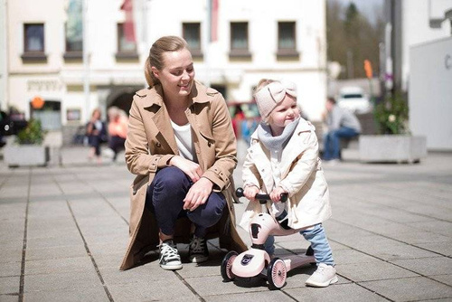 SCOOTANDRIDE - Highwaykick 2in1 Ride and scooter 1-5 years Rose