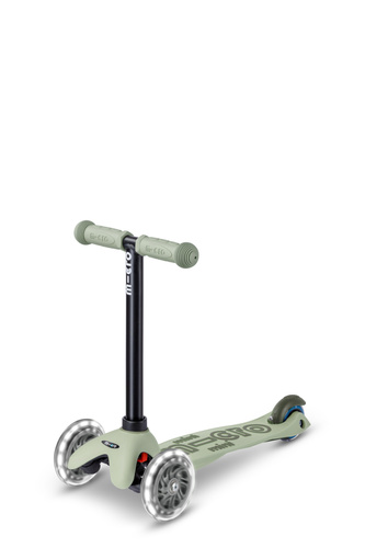 MICRO - swing scooter Mini Deluxe Rock&Go LED, olive sage