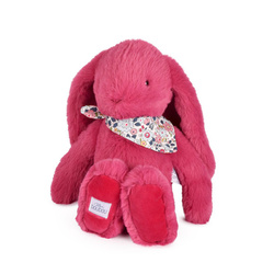 DOUDOU – Lapin Fleurette plush rabbit by Doudou et Compagnie, 35 cm, fuchsia