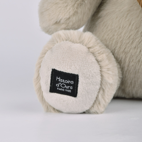 DOUDOU – HELLO BROOK plush hippo Histoire d'Ours, 20 cm, beige