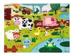 Janod - Sensory puzzle 20 pieces Farm
